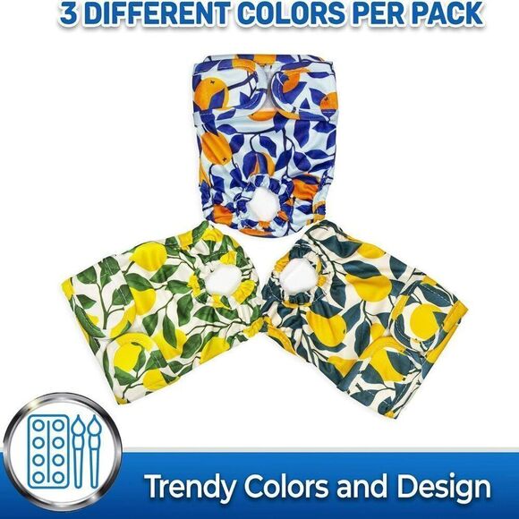 Pet Magasin Reusable Washable Dog Diapers (Pack of 3) Sz XL Waist 26"-32" NEW - Picture 11 of 11